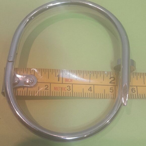 Unisex Silvertone "Nail" Bracelet...NEW - Picture 9 of 13